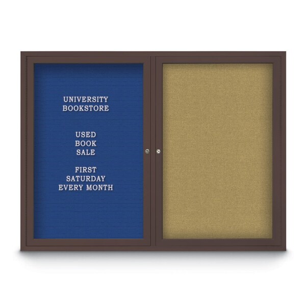 Corkboard, 24"x36", Cloud/Black
